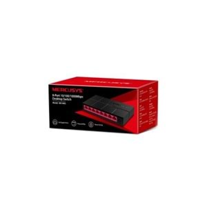 TP-LINK MERCUSYS MS108G 8 Port 10/100/1000 Yönetilemez Switch Mini Desktop
