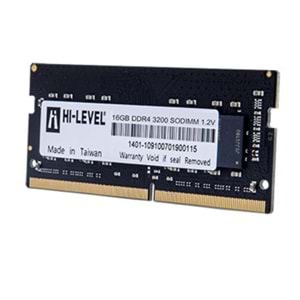 HI-LEVEL HLV-SOPC25600D4/16G 16GB (Tek Parça) DDR4 3200Mhz Notebook Bellek