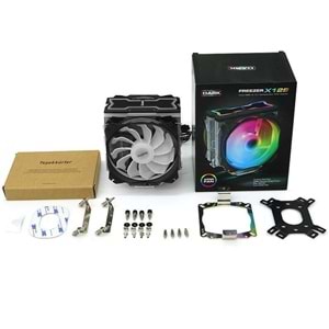 DARK DKCCX129 AM4/1150/1156/775 120 mm RGB LED Fanlı Kule Tipi İşlemci Soğutucu