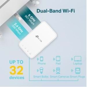 TP-LINK RE300 AC1200 2 Anten Priz Tipi Wi-Fi Mesh Menzil Genişletici