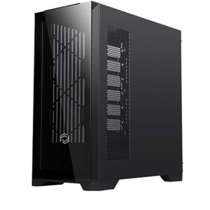 FRISBY FC-9455G VETRO 850W 80+ Bronze Siyah Dual-Ring RGB Fan Mid Tower ATX Kasa
