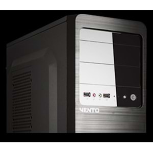 VENTO VS114F 500W Peak Siyah Mid Tower ATX Kasa