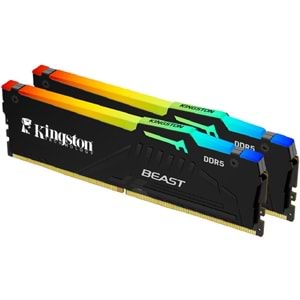 KINGSTON KF556C36BBEAK2-64TR 64GB (2x32) DDR5 5600MHz Beast RGB Expo PC Bellek