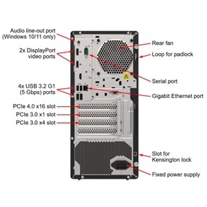 LENOVO ST50 V2 7D8JA043EA-V1 XEON E-2324G 16GB 2x960 SSD 4U TOWER Raid 0,1 Server