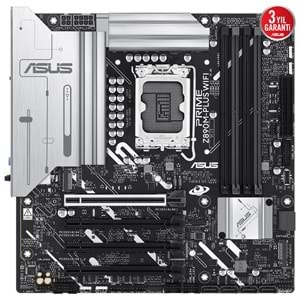 ASUS PRIME Z890M-PLUS WIFI Z890 DDR5 (Vga Yok) GLan 2.5G ATX HD DP TYP-C WİFİ7 BT M2 1851p Anakart