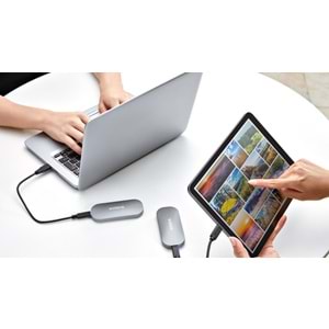 KIOXIA LXD10S002TG8 EXCERIA PLUS Mini 2TB (1050/1000MB/s) USB ve TYPE-C Siyah Taşınabilir SSD Harddisk