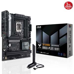 ASUS TUF GAMING B860-PLUS WIFI B860 DDR5 (Vga Yok) GLan 2.5G ATX HD DP TYP-C OPT WIFI BT RGB 1851p Anakart