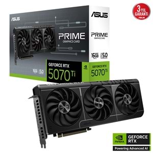 ASUS PRIME-RTX5070TI-16G 16GB Geforce RTX5070Ti GDDR7 256bit 2xHDMI 3xDP 16x Ekran Kartı (ARGB)