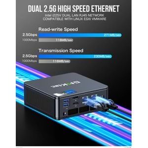 GMKtec K7 PLUS GTC-K7-PLUS i7-13620H 32GB 1TB SSD W11P Siyah Mini Bilgisayar