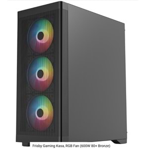 FRISBY FC-9480G 600w 80+ Siyah RGB Fan Mid Tower ATX Kasa