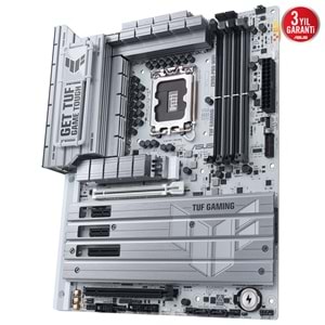 ASUS TUF GAMING Z890-PRO WIFI Z890 DDR5 (Vga Yok) GLan 2.5G ATX HD DP WIFI7 BT M2 THUND 1851p Anakart