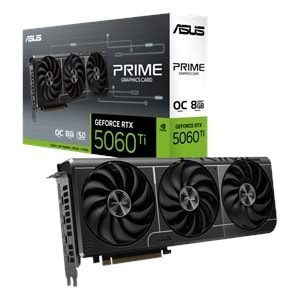 ASUS PRIME-RTX5060TI-O8G 8GB Nvidia RTX5060Ti GDDR7 128bit HDMI 3xDP 16x Ekran Kartı
