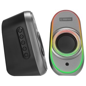RAMPAGE RMS-X3 Bluetooth 2x3W Siyah RGB Işıklı Gaming Hoparlör
