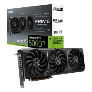ASUS PRIME-RTX5060TI-8G 8GB Nvidia RTX5060Ti GDDR7 128bit HDMI 3xDP 16x Ekran Kartı
