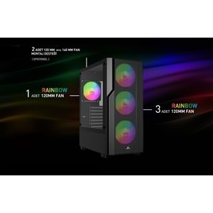GAMEBOOSTER CRUX E650B 650W 80+ Siyah Mesh Panel Full Tower E-ATX Kasa