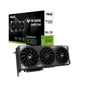 ASUS TUF-RTX5060-O8G-GAMING 8GB Nvidia RTX5060 GDDR7 128bit HDMI 3xDP 16x Ekran Kartı (ARGB)