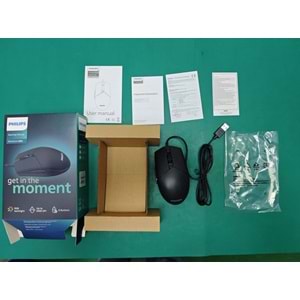 PHILIPS SPK9304 USB 6400dpi siyah RGB Optik Oyuncu Mouse