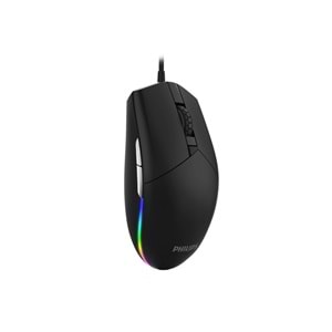 PHILIPS SPK9304 USB 6400dpi siyah RGB Optik Oyuncu Mouse