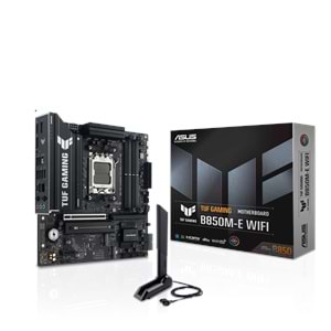ASUS TUF GAMING B850M-E WIFI B850M DDR5 (Vga Yok) GLan 2.5G mATX HD DP TYP-C M2 WIFI BT AM5 AMD Anakart