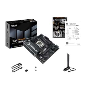 ASUS TUF GAMING B850M-E WIFI B850M DDR5 (Vga Yok) GLan 2.5G mATX HD DP TYP-C M2 WIFI BT AM5 AMD Anakart