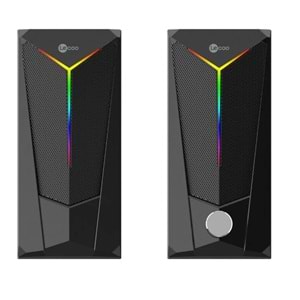 LECOO DS104 6W Siyah RGB Aydınlatmalı Hoparlör