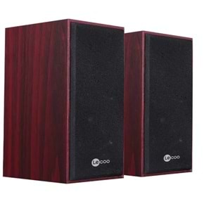 LECOO DS105 6W Siyah Stereo Masaüstü Ahşa Hoparlör