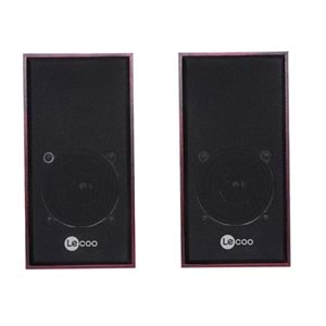 LECOO DS105 6W Siyah Stereo Masaüstü Ahşa Hoparlör