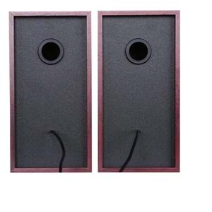 LECOO DS105 6W Siyah Stereo Masaüstü Ahşa Hoparlör
