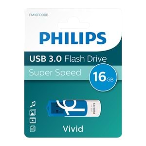 PHILIPS FM16FD00B/00 16GB USB3.0 Mavi/Beyaz USB Bellek