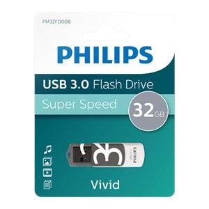 PHILIPS FM32FD00B/00 32GB USB3.0 Gri/Beyaz USB Bellek
