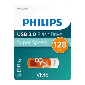 PHILIPS FM12FD00B/00 128GB USB3.0 Turuncu/Beyaz USB Bellek
