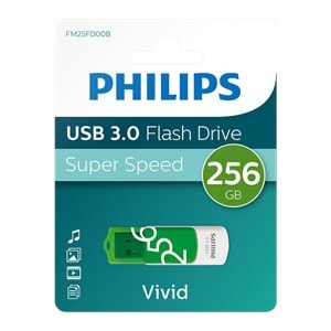 PHILIPS FM25FD00B/00 256GB USB3.0 Yeşil/Beyaz USB Bellek
