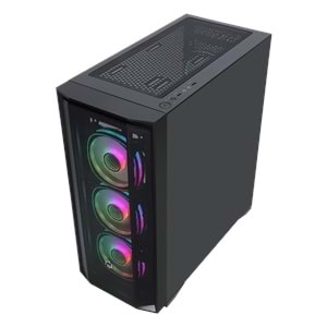 FRISBY CX-500 750W 80+ Bronze Siyah Mesh ARGB Ring Fanlı Mid Tower ATX Kasa