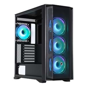 FRISBY CX-500 750W 80+ Bronze Siyah Mesh ARGB Ring Fanlı Mid Tower ATX Kasa