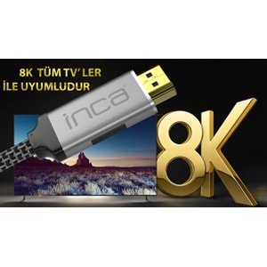 INCA IHM-3T 3 Mt 2.1V HIGH SPEED 8K HDMI Kablo