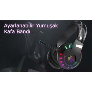 INCA IGK-X10 7.1 Surround RGB Siyah Kulaküstü Mikrofonlu Kulaklık