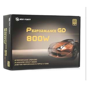 HIGH POWER HP1-J800GD-F12S 800W 80+ Gold Siyah 12cm Fanlı Power Supply