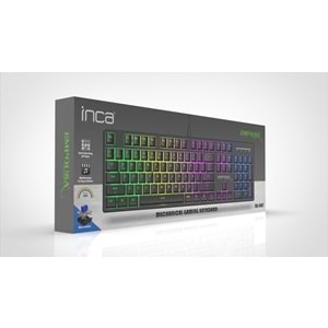 INCA IKG-440T Türkçe USB Empousa Blue Switch Mekanik Siyah Oyuncu Klavye