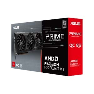 ASUS PRIME-RX9060XT-O8G 8GB AMD RX9060XT GDDR6 128bit 2xDP 1xHDMI 16x Ekran Kartı