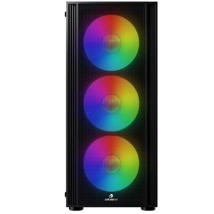 GAMEBOOSTER GB-A651B CASTLE 600W Siyah Mid Tower ATX Kasa