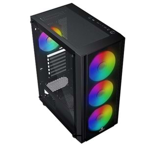 GAMEBOOSTER GB-A651B CASTLE 600W Siyah Mid Tower ATX Kasa