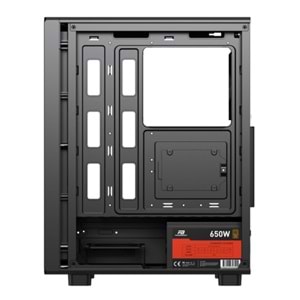 POWER BOOST PB-A5065B 600W 80+ Bronze Siyah Mesh Panel Mid Tower ATX Kasa