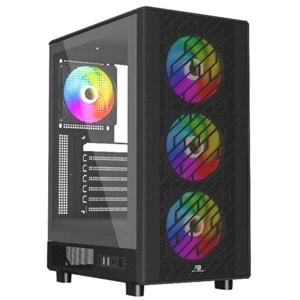 POWER BOOST PB-A700B 750W 80+ Bronze Siyah Mesh Panel Mid Tower ATX Kasa