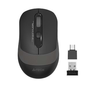 A4 TECH FG10CS AIR2 Nano Alıcılı Kablosuz 2000dpi Gri Sessiz Şarjlı Mouse