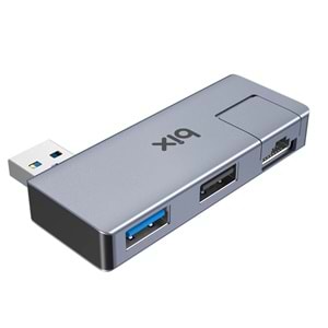 BİX BX22HB USB to USB 3.2 USB 2.0 RJ45 Dönüştürücü Adaptör