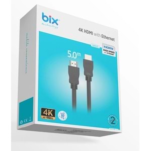 BİX NHD05 5 Mt 4K 60Hz Yüksek Hızlı HDMI Kablo