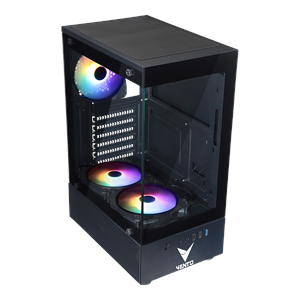 VENTO VG2803F 650W Siyah Temper Camlı Mid Tower ATX Kasa