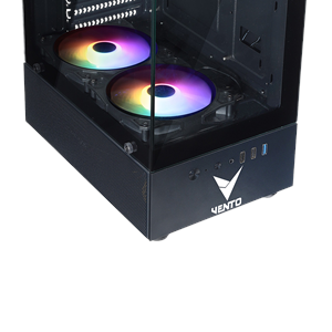 VENTO VG2803F 650W Siyah Temper Camlı Mid Tower ATX Kasa