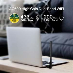 ETH-TP-LINK ARCHER T2U PLUS AC600 DUAL BAND USB W