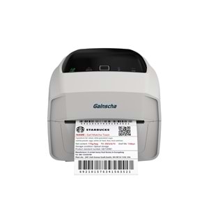 GAİNSCHA BY248D (GS2408D) WHİTE USB/LAN BARKOD YAZICI